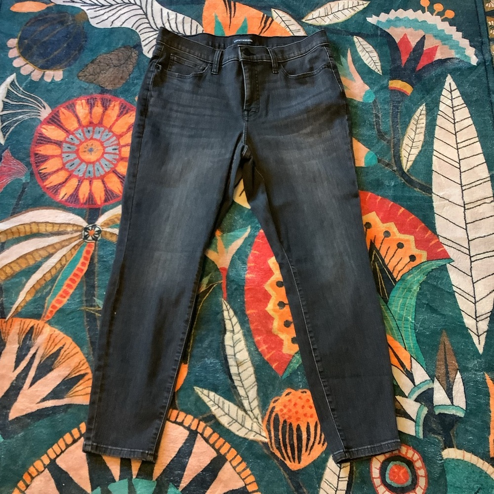 Lucky Brand‎ Women's Black Washed Skinny Jeans
